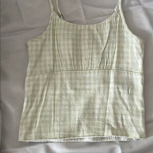 Girl’s Green Checkered Top